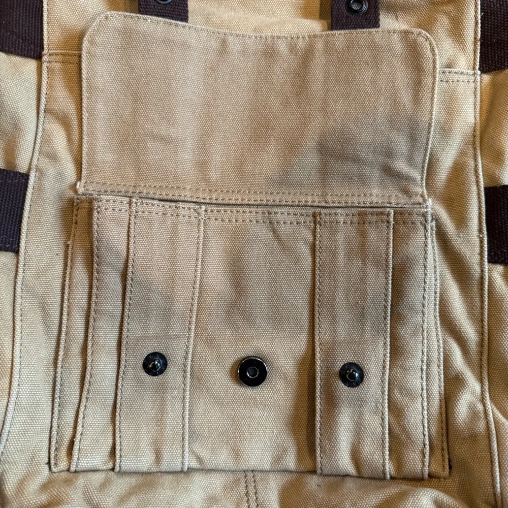 Fossil Canvas and Leather Messenger Bag - Picture 5 of 11